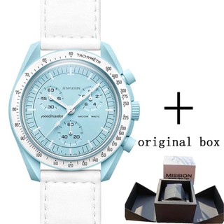 Đồng Hồ Chronograph Nam Mặt Trăng Vỏ Nhựa Mới, Hộp Chính Hãng, Khám Phá Hành Tinh