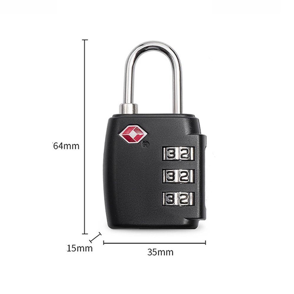 Khóa mật khẩu hải quan YMIFI, Công cụ bảo mật Khóa kết hợp 3 chữ số TSA, Tủ khóa móc di động Khóa chống trộm Vali Hành lý Khóa mã hóa Du lịch