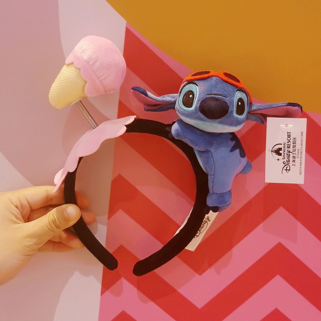 Băng Đô Quấn Tóc Hoạt Hình Stitch Dễ Thương, Sang Trọng và Cá Tính cho Cô Gái