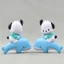 SQ3 Sanrio Dễ Thương Pochacco Nhân Vật Hành Động Cưỡi Cá Heo Mô Hình Búp Bê Đồ Chơi Cho Trẻ Em DIY Trang Trí Bánh Bộ Sưu Tập Quà Tặng QS3