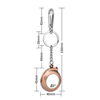 Com * 2M Băng đo có thể thu vào Thước đo băng Mini có móc khóa cho nam giới Cha