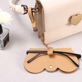 Túi Đựng Mắt Kính Bằng Da PU Mềm Chống Áp Lực Có Dây Đeo Cổ Tay