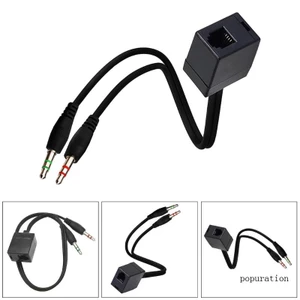 Đầu Chuyển Đổi RJ9 Sang 3 5mm Chuyên Dụng Cho Tai Nghe Máy Tính