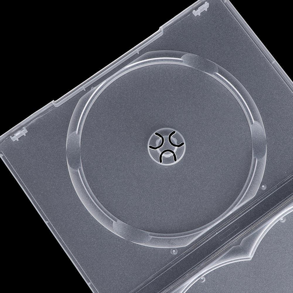 Hộp đựng DVD JUNYUE88US Bọc toàn bộ Vỏ lưu trữ bằng nhựa cho 3 ngăn đựng đĩa