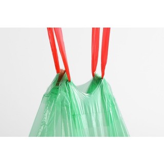 COMBO 5 cuộn túi đựng rác có dây rút Kích thước mỗi túi 45x50cm Chịu lực 10kg 15 cái/ cuộn SUNNY DAY