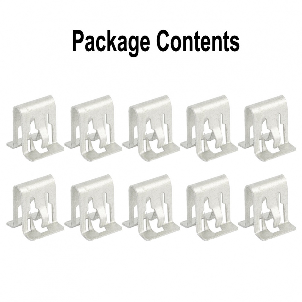 Set 10 Kẹp Phụ Kiện Thay Thế Bằng Kim Loại Cho Xe Hơi