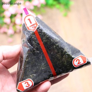 [becourange] 20 Chiếc Túi Đóng Gói Gạo Tam Giác Hai Lớp Túi Sushi Rong Biển Onigiri [Mới]