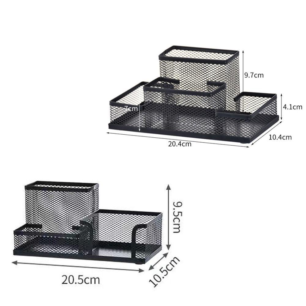 HIGHVIEWLS Hộp đựng bút kim loại Bộ sắp xếp bàn 3 / 4 lưới Giá đựng hồ sơ bền