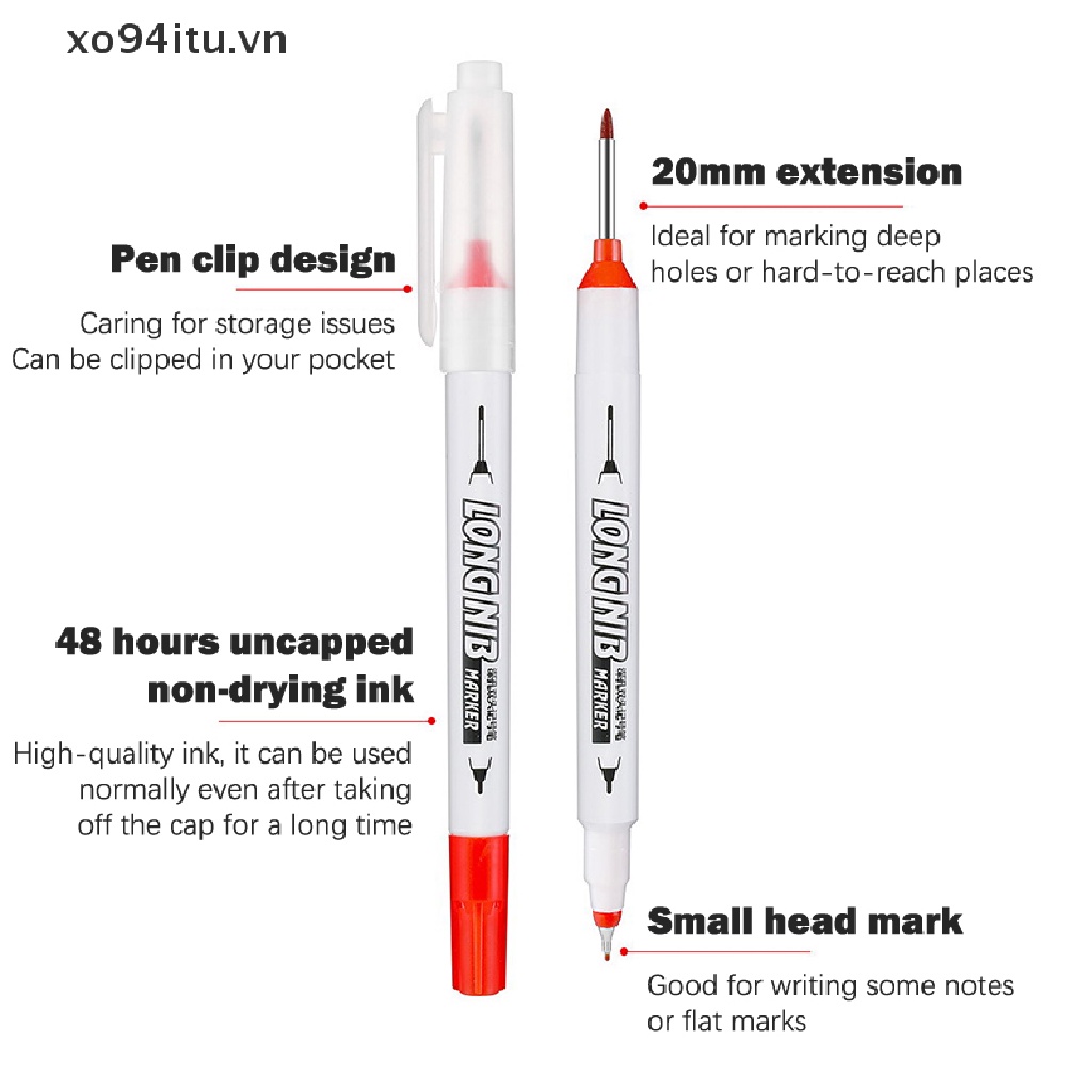 Bút Đánh Dấu Hai Đầu Lỗ Sâu Bằng Kim Loại 20mm Dành Cho Làm Mộc / Phòng Tắm