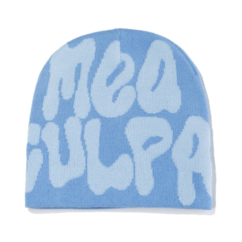 Mũ beanie YOIOI Y2K in chữ mea culpa độc đáo