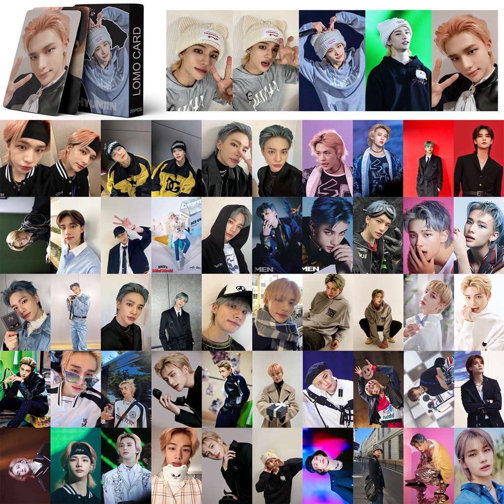 Hộp 55 Ảnh Lomo Card Nhóm Nhạc Straykids Hyunjin