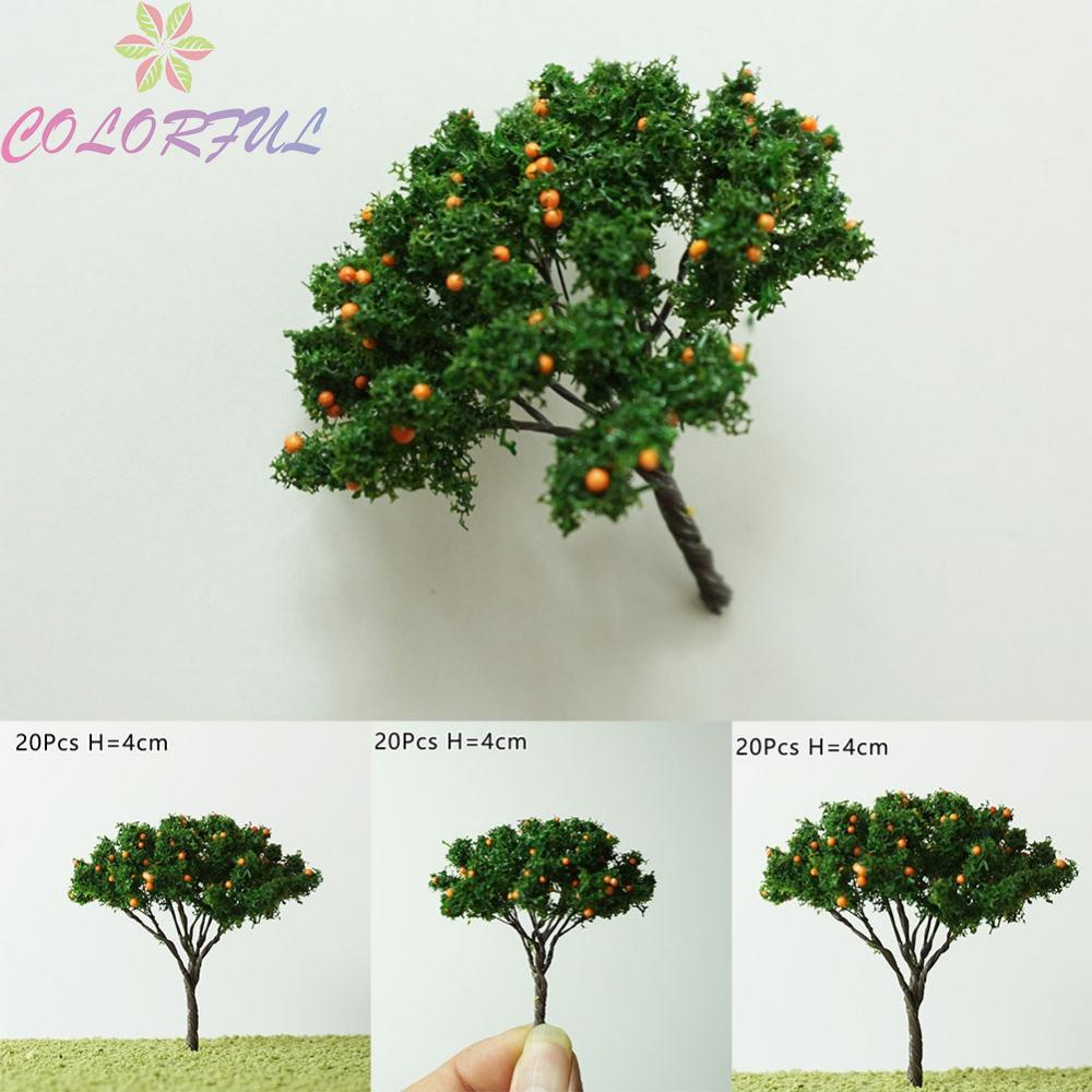Set 20 Mô Hình Cây Cam 4cm Trang Trí Tiểu Cảnh