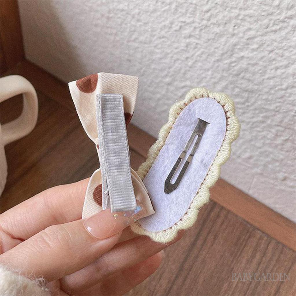 Set 9 Kẹp Tóc Hình Gấu Hoạt Hình Dễ Thương Cho Bé Gái