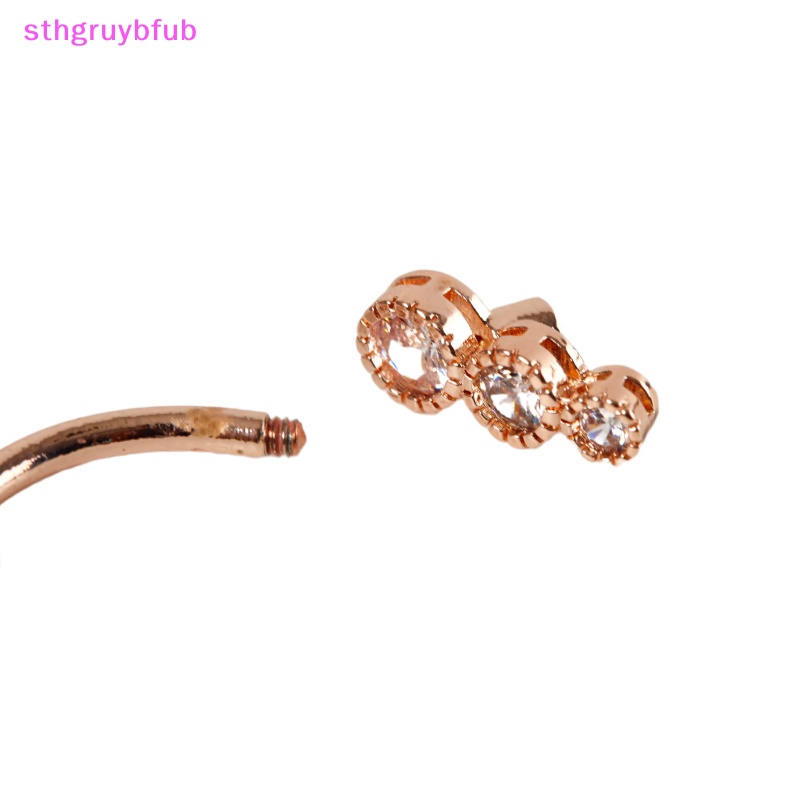 Khuyên Rốn Chất Liệu Thép Không Gỉ 316L Đính Đá Cá Tính