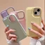 Ốp điện thoại iPhone 15 14 13 12 11 Pro Max X Xr Xs Max 7 8 Plus Màu kẹo Vỏ mềm chống sốc