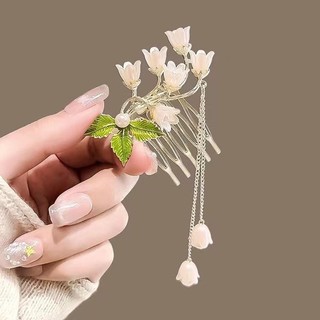 Lược Cài Tóc Phối Tua Rua Xinh Xắn Thời Trang