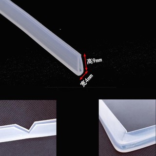 Dải Cao Su silicone Chữ U 1M Dán Viền Cửa Kính Nhà Tắm Chống Va Chạm