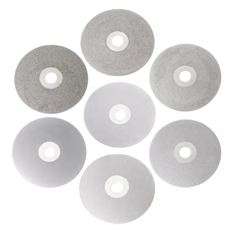 4" 100mm 80-2000#  Coated Flat Lap Wheel Lapidary Polishing Grinding Disc