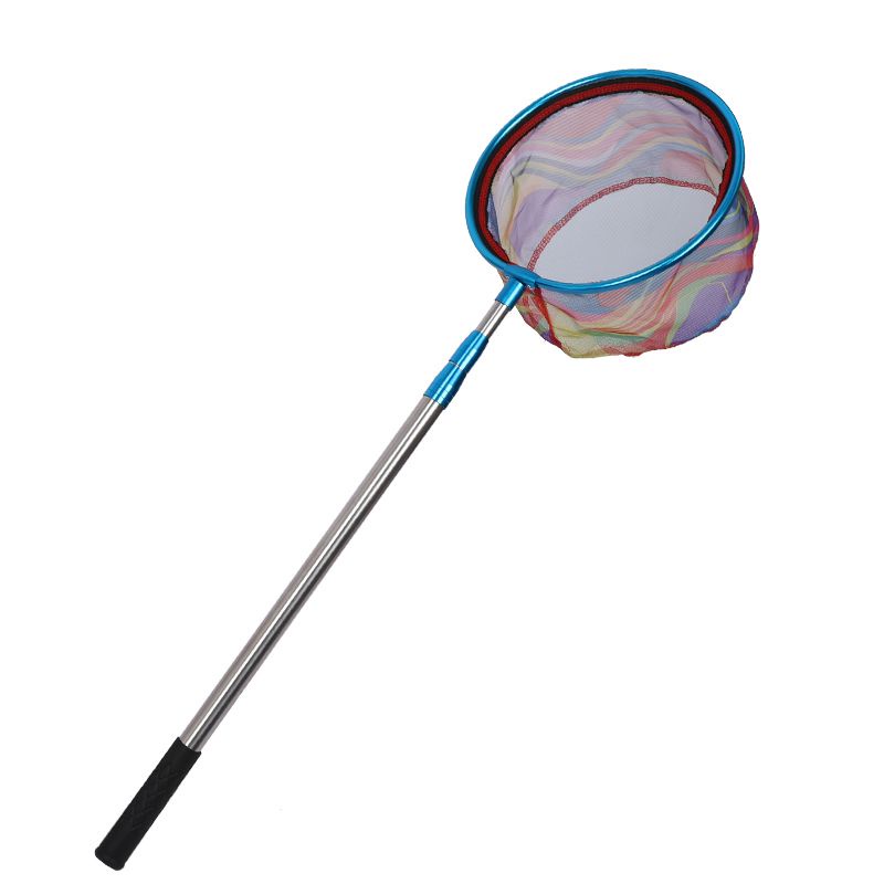 Children's fishing net retractable stainless steel fishing net strong