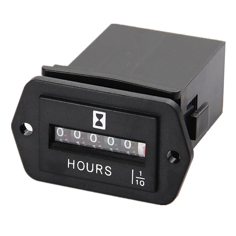 Đồng hồ đo giờ cơ dc10v-80v - đồng hồ đo giờ cho động cơ máy phát điện thuyền ô tô motorcross motor truck tractor