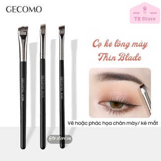Cọ trang điểm chuyên nghiệp dùng kẻ chân mày Gecomo cao cấp đầu dẹt vạt xéo