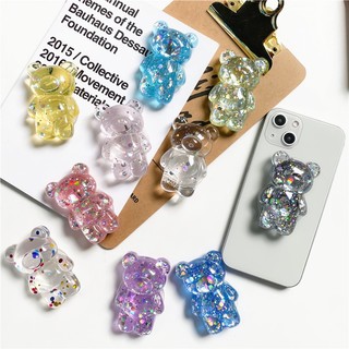 Giá Đỡ Điện Thoại Túi Khí Hình Gấu Twinkle Màu Trơn Dễ Thương