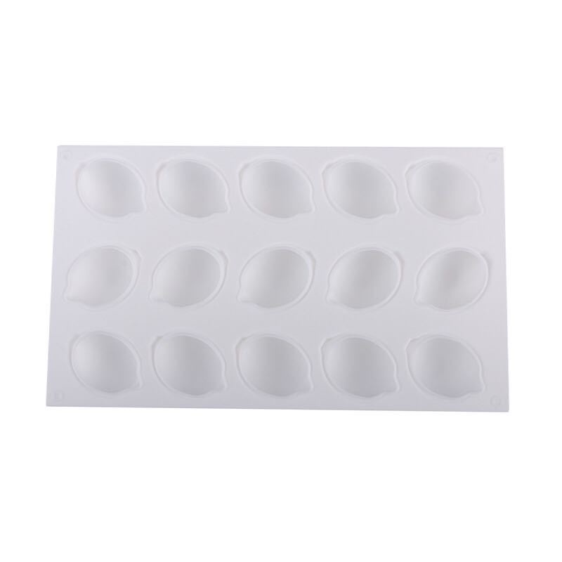 Khuôn silicone 15 Ngăn Tạo Hình Quả Chanh Làm Xà Phòng / chocolate DIY