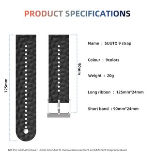 Dây Đeo Thể Thao Bằng Silicone 24mm Cho SUUNTO 9