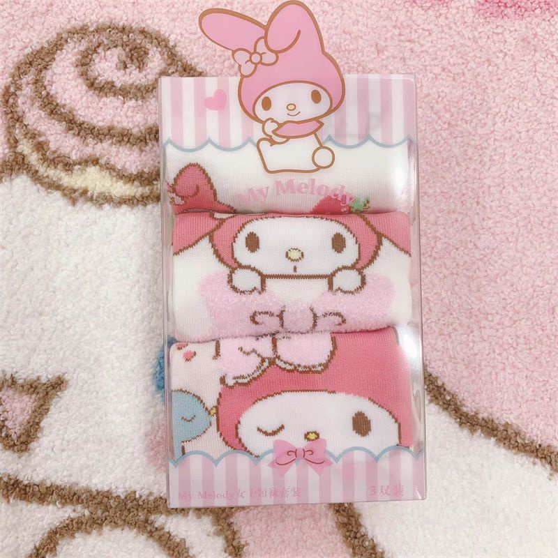 BS1 3 Chiếc Kuromi Cinnamoroll Giai Điệu Tất Hoạt Hình Dễ Thương SB1
