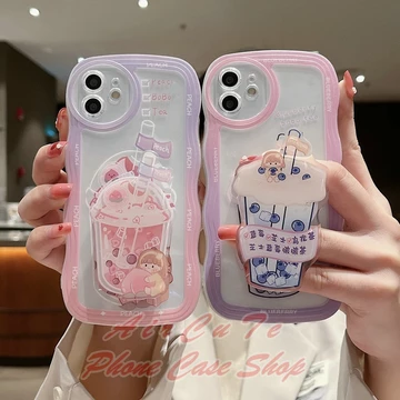 Ốp lưng iPhone 15 14 13 12 11 Pro Max X XR XS Max 8 7 6 6S + Plus SE 2020 iPhone15 iPhone14 iPhone13 iPhone12 iPhone11 iPhoneX iPhoneXR iPhoneXS iPhone8 iPhone7 iPhone6 iPhone6S Wave Summer Milk Tea P