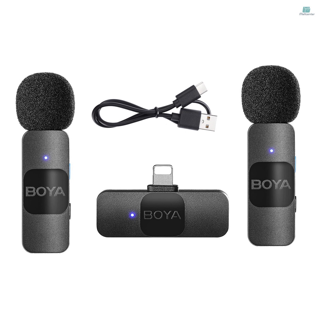 BOYA BY-V1 One-Trigger-One 2.4G Wireless Microphone System Clip-on Phone Microphone