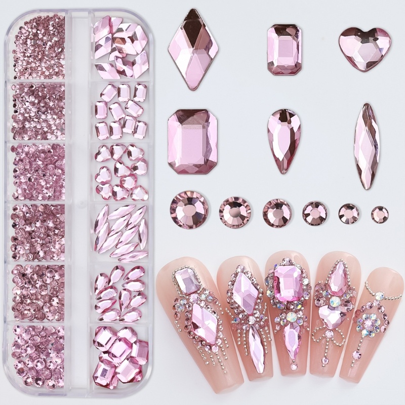 ⚝⚝Richh Đá Nhiều Hình Dạng Đính Trang Trí Móng Tay Nghệ Thuật Charms