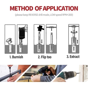 OXXGGKAO 22 Chiếc Bộ Dụng Cụ Hút Vít Hư Tổn Tháo Rời Vít Bu Lông Đinh Trượt Răng