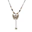 BTF Phong Cách Vintage Handmade Tròn Gốm Sứ Đính Hạt Vòng Cổ Xu Hướng Thiết Kế Bướm Vòng Cổ Choker Nữ Trang Sức