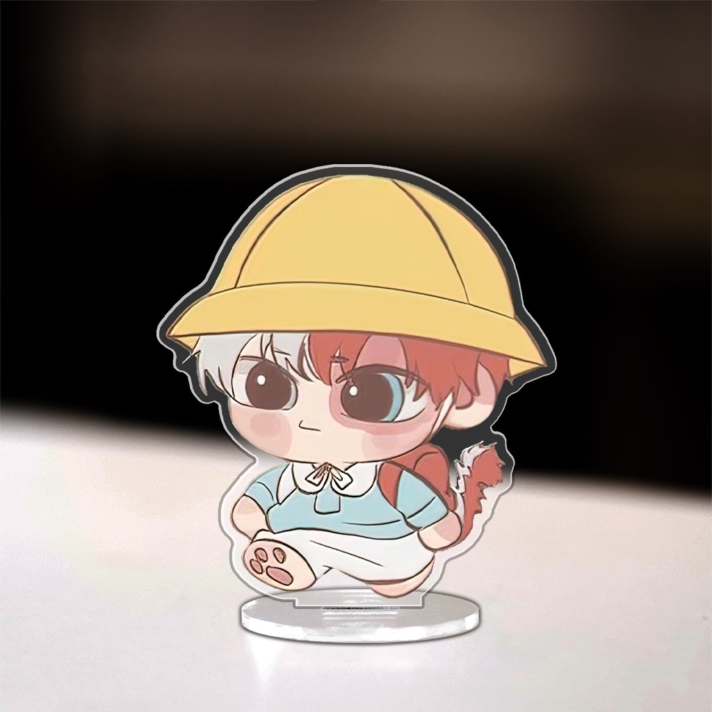 Mô hình My Hero Academia standee chibi nhân vật Deku Bakugo Shoto trang trí góc học tập giá sách để truyện tranh 8cm
