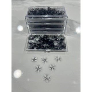 Mi fan 9D LASHES SUPPLY độ cong C, CC, D, độ dày 0.05, 1 hộp 500 fan, mi volume 9D