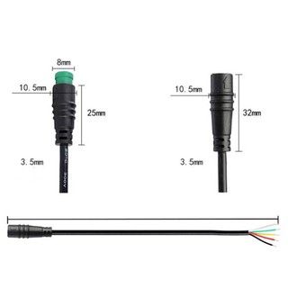 Dây Cáp Cảm Biến Tốc Độ Dài 1M M / F M8 2 3 4 5 6 Pin Chống Thấm Nước Dành Cho Xe Đạp Điện