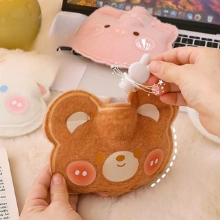 MEOWU Túi chườm nóng lạnh đa năng 350ml có lớp vải nhung bên ngoài chườm nóng bụng