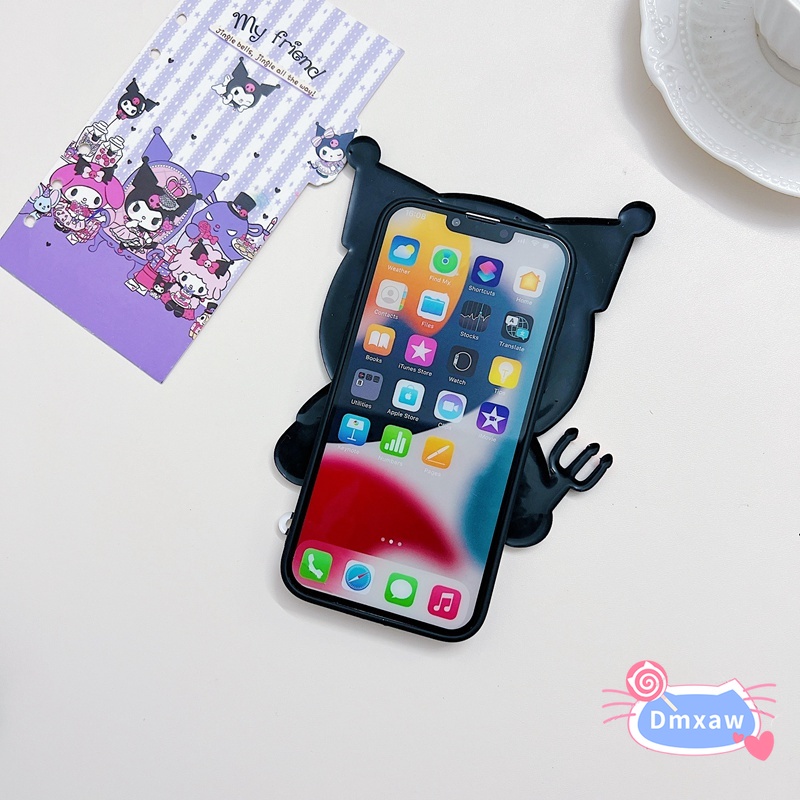 Vỏ Silicon Mèo Kitty Cho Vivo Y02 Y02T Y02A Y77 Y77E Y22 Y22S Y16 4G Y35 2022 4G Y17 Y15 Y12 Y11 Y20 / Y20i / Y20S / Y12S / Y11S S1 Pro Y9S Y7S Vỏ Giai Điệu Dễ Thương Hoạt Hình Kuromi
