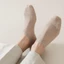 GAVESTO 2 đôi Tất lụa băng, Tất Cotton vô hình lưới rỗng, Thoải mái chống trượt cổ thấp đến mắt cá chân thoáng khí Tất nam