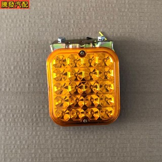 Xe Tải Lớn 24V Vuông Phía Sau Sương Mù Xe Kéo Sửa Đổi Tín Hiệu Đèn led Phanh Máy Kéo Đèn Cảnh Báo Phía Sau Đèn Đỏ Vàng Bên