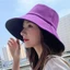 Mũ xô CAST Mũ Panama di động Mũ chống tia cực tím hai mặt