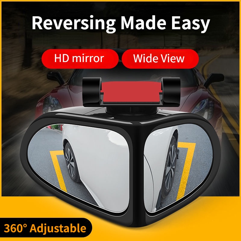 Gương Chiếu Hậu Xoay 360 Độ Cho Xe Hơi° Gương Chiếu Hậu Tròn Nhỏ HD Góc Rộng Có Thể Điều Chỉnh Hỗ Trợ Đảo Chiều