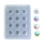 OXXGGKAO Khuôn Lắc Nhựa Khuôn Chất Làm Đầy Silicon Quicksand Shaker Khuôn Làm Đầy Cho DIY Trang Sức Làm Mặt Dây Chuyền Móc Khóa