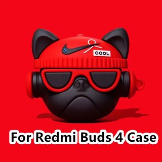 【 imamura 】 Dành Cho Redmi Buds 4 Ốp Lưng Hoạt Hình Hợp Thời Trang Màu Hồng Ốc Cho Redmi Buds 4 Vỏ Mềm Vỏ Tai Nghe