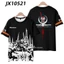 YB1 Arknights Áo Thun Nữ Tay Ngắn Tee Unisex Trò Chơi Cosplay Áo Bông Tai Kẹp Anime Thời Trang Oversize Casual Graphic Top BY1