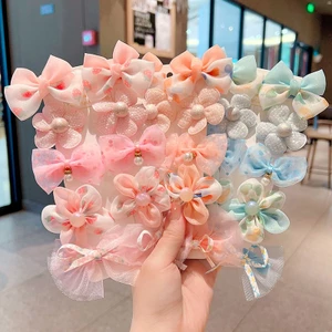 SET 10 KẸP TÓC NƠ DỄ THƯƠNG THỜI TRANG HÀN QUỐC CHO BÉ GÁI
