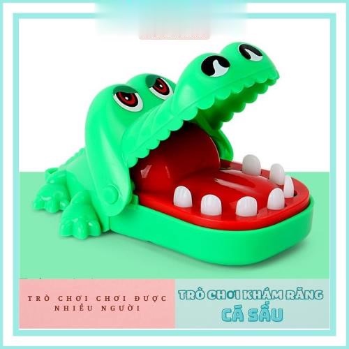 Đồ chơi cá sấu cắn tay loại to cho bé, trò chơi khám răng cá sấu vui nhộn cho bé yêu