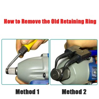 [Còn hàng] Kẹp vòng chữ O EARTHLYCO 1 / 2 ", Vòng giữ vòng giữ chống tháo rời, Ổ cắm giữ bền bỉ Phụ kiện cờ lê tác động vòng tròn
