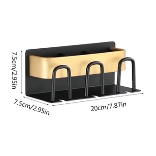 Com * Giá đỡ bàn chải đánh răng tự dính Bộ sắp xếp lưu trữ treo tường cho phòng tắm Giá tắm Dao cạo Bàn chải đánh răng điện H